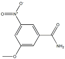 3-Methoxy-5-nitrobenzamide 化学構造式