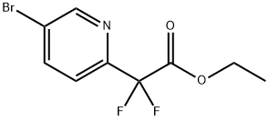 ethyl 2-(5-bromopyridin-2-yl)-2,2-difluoroacetate Structure