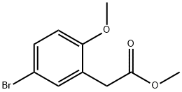 2-(5-溴-2-甲氧基苯基)乙酸甲酯, 294860-58-5, 结构式