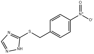 3-[(4-nitrobenzyl)sulfanyl]-4H-1,2,4-triazole 化学構造式