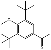 1-(3,5-di-tert-butyl-4-methoxyphenyl)ethanone 化学構造式