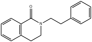 2-Phenethyl-3,4-dihydroisoquinolin-1(2H)-one 结构式