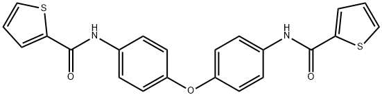 N,N'-(oxydibenzene-4,1-diyl)dithiophene-2-carboxamide Struktur