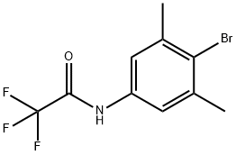N-(4-溴-3,5-二甲基苯基)-2,2,2-三氟乙酰胺 结构式