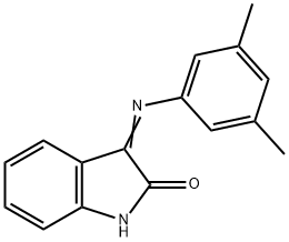 (3Z)-3-[(3,5-dimethylphenyl)imino]-1,3-dihydro-2H-indol-2-one,306325-10-0,结构式