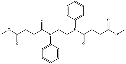 dimethyl 4,4'-[ethane-1,2-diylbis(phenylimino)]bis(4-oxobutanoate) Struktur