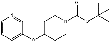 4-(吡啶-3-基氧基)哌啶-1-羧酸叔丁酯, 310881-47-1, 结构式