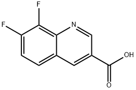 7,8-二氟喹啉-3-羧酸, 318685-41-5, 结构式
