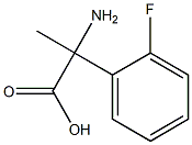 Benzeneacetic acid, a-amino-2-fluoro-a-methyl- Struktur