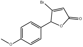 4-BROMO-5-(4-METHOXYPHENYL)-2(5H)-FURANONE Structure