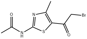 N-[5-(bromoacetyl)-4-methyl-1,3-thiazol-2-yl]acetamide Struktur