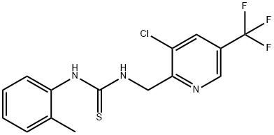 1-(3-Chloro-5-(trifluoromethyl)pyridin-2-yl)-3-(o-tolyl)thiourea Structure