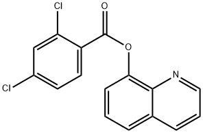 2,4-Dichloro-benzoic acid quinolin-8-yl ester Struktur