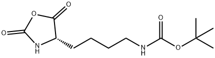 (S)-4-[4-(BOC-氨基)丁基]噁唑烷-2,5-二酮 结构式