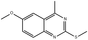6-methoxy-4-methyl-2-(methylsulfanyl)quinazoline Struktur