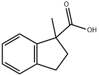 1-甲基-2,3-二氢-1H-茚-1-羧酸,33223-78-8,结构式