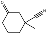 Cyclohexanecarbonitr?ile, 1-?methyl-?3-?oxo- 化学構造式