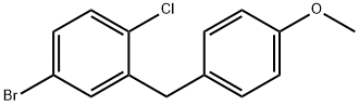 4-Bromo-1-chloro-2-(4-methoxy-benzyl)-benzene Structure