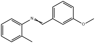 N-(3-METHOXYBENZYLIDENE)-O-TOLUIDINE Struktur