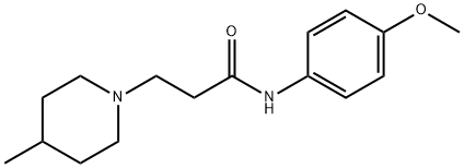 N-(4-methoxyphenyl)-3-(4-methylpiperidin-1-yl)propanamide Struktur