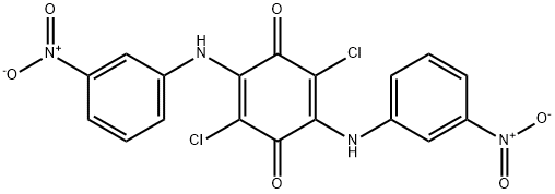 2,5-BIS(3-NITROANILINO)-3,6-DICHLORO-1,4-BENZOQUINONE Structure