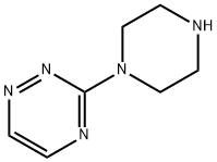 3-ピペラジノ-1,2,4-トリアジン 化学構造式