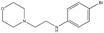 4-bromo-N-(2-morpholinoethyl)benzenamine 结构式