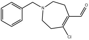 1-苄基-5-氯-2,3,6,7-四氢-1H-氮杂-4-甲醛, 344304-24-1, 结构式