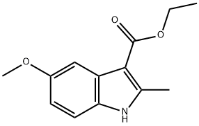ethyl 5-methoxy-2-methyl-1H-indole-3-carboxylate Struktur