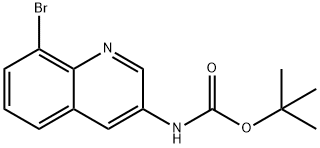 tert-butyl 8-bromoquinolin-3-ylcarbamate Structure
