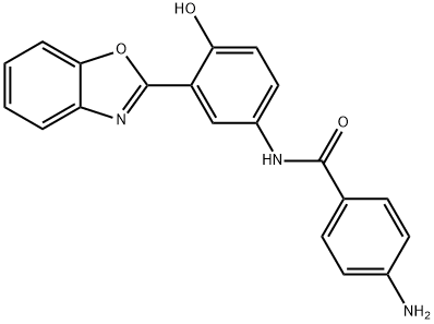 4-amino-N-[3-(2-benzoxazolyl)-4-hydroxyphenyl]-benzamide, 351520-91-7, 结构式