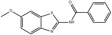 N-(6-甲氧基苯并[D]噻唑-2-基)苯甲酰胺,35353-26-5,结构式