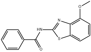N-(4-甲氧基苯并[D]噻唑-2-基)苯甲酰胺, 35412-20-5, 结构式
