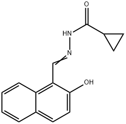 (E)-N'-((2-hydroxynaphthalen-1-yl)methylene)cyclopropanecarbohydrazide Structure