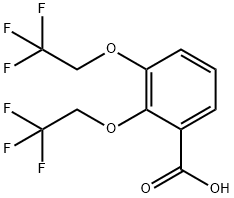 2,3-Bis-(2,2,2-trifluoro-ethoxy)-benzoic acid Struktur