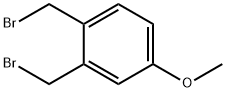1-メトキシ-3,4-ビス(ブロモメチル)ベンゼン 化学構造式