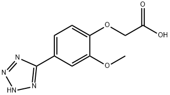 [2-methoxy-4-(2H-tetrazol-5-yl)phenoxy]acetic acid Struktur