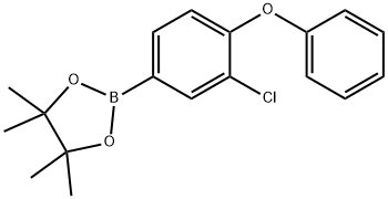 2-(3-Chloro-4-phenoxyphenyl)-4,4,5,5-tetramethyl-1,3,2-dioxaborolane Structure