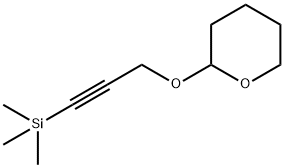 Tetrahydro-2-[[3-(trimethylsilyl)-2-propyn-1-yl]oxy]-2H-Pyran 化学構造式