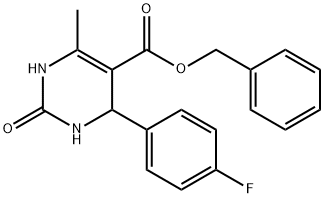 benzyl 4-(4-fluorophenyl)-6-methyl-2-oxo-1,2,3,4-tetrahydropyrimidine-5-carboxylate Struktur