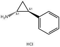 (1R,2S)-2-フェニルシクロプロパンアミン塩酸塩 化学構造式