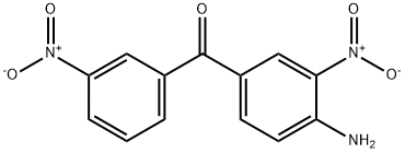 (4-Amino-3-nitrophenyl)(3-nitrophenyl)methanone 化学構造式