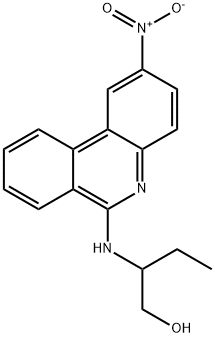 2-(2-NITRO-6-PHENANTHRIDINYLAMINO)-1-BUTANOL Struktur