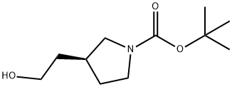(S)-tert-Butyl 3-(2-hydroxyethyl)pyrrolidine-1-carboxylate Struktur