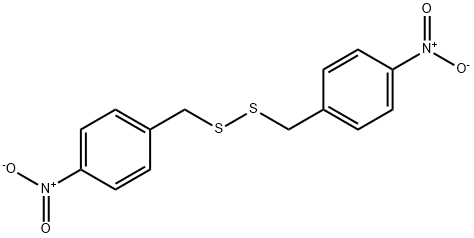 1-NITRO-4-(((4-NITROBENZYL)DITHIO)METHYL)BENZENE Structure