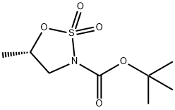 (s)-tert-butyl 5-methyl-1,2,3-oxathiazolidine-3-carboxylate 2,2-dioxide Struktur