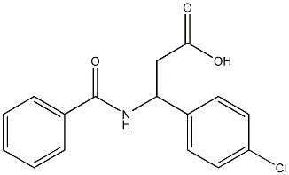 3-BENZOYLAMINO-3-(4-CHLORO-PHENYL)-PROPIONIC ACID Struktur