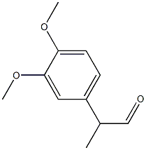 2-(3,4-二甲氧基苯基)丙醛 结构式