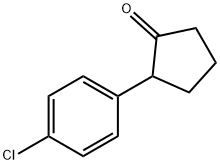 2 -(4-氯苯基)环戊酮 结构式