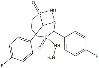 N'~1~,N'~5~-bis[(E)-(4-fluorophenyl)methylidene]pentanedihydrazide Structure